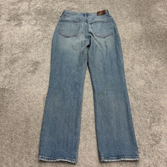 Madewell High Rise Slim Fit Boyfriend Denim Jeans Womens 27 Blue Medium Wash L29 - Picture 2 of 16